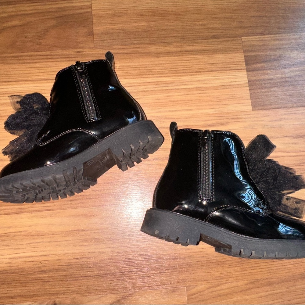 Jessica Simpson Glossy Black Kids Boots